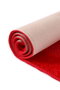 Mijölnir Alfombrilla de Baño Roja 60 x 100 cm Polipropileno Antideslizante Lavable